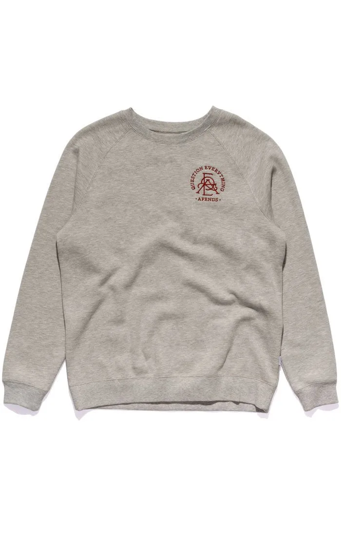 Afends Mens Monodays - Raglan Crew Neck Sweat