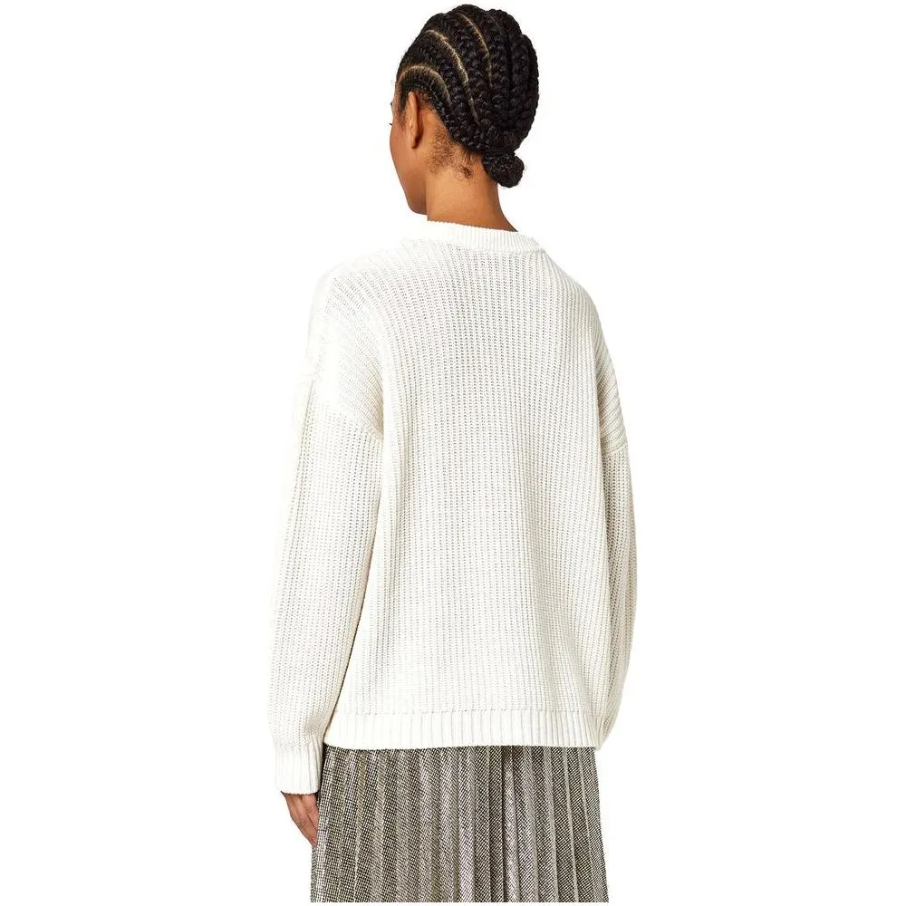 Alpha Studio White Wool Riciclata Sweater