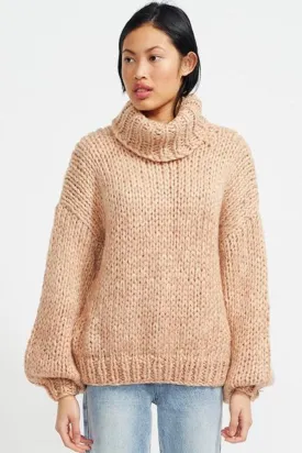 Aspen Chunky Knit Oversized Caramel Jumper