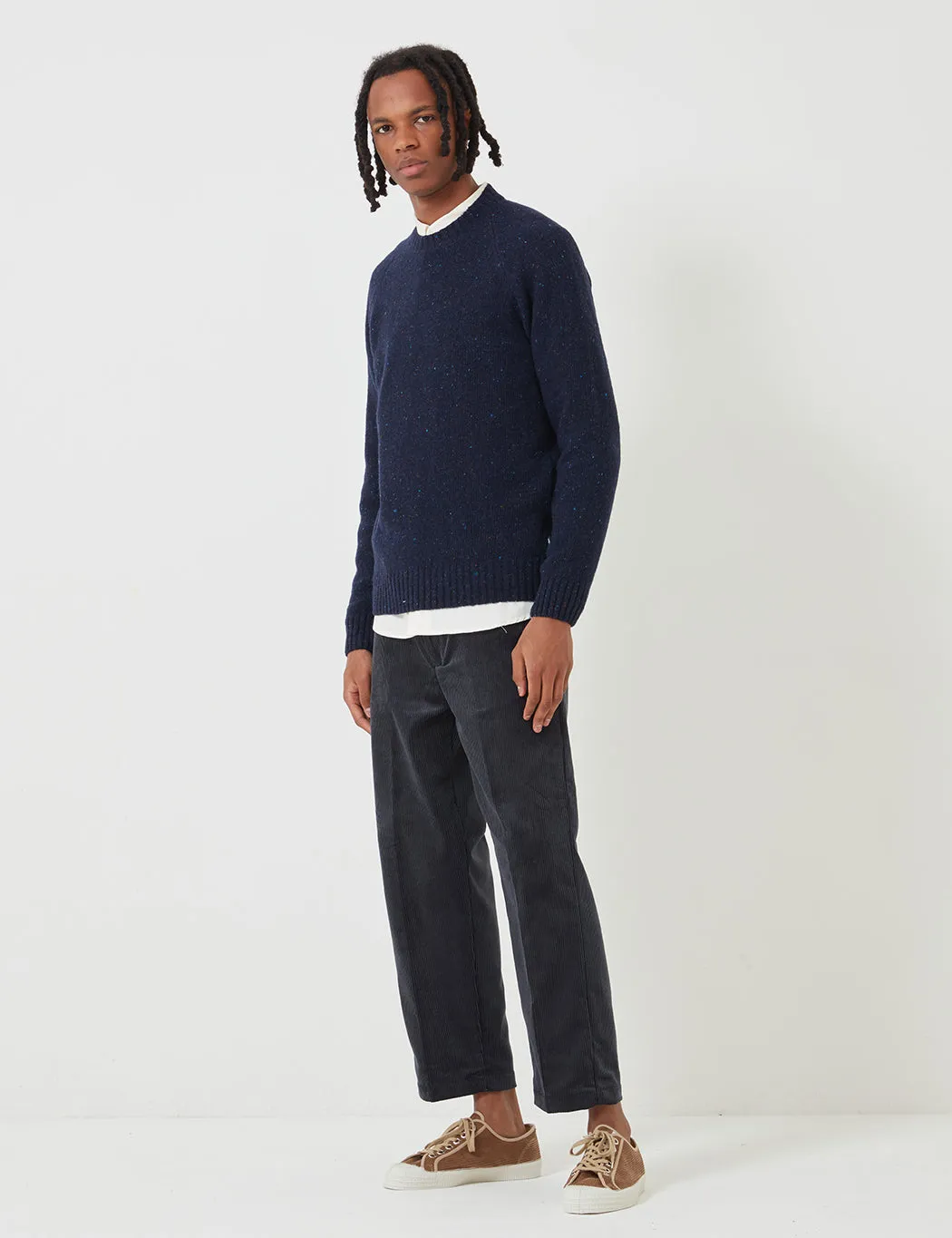 Barbour Netherton Knit Sweatshirt - Navy Blue