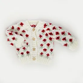 Bitty Blooms Holiday Cardigan Sweater