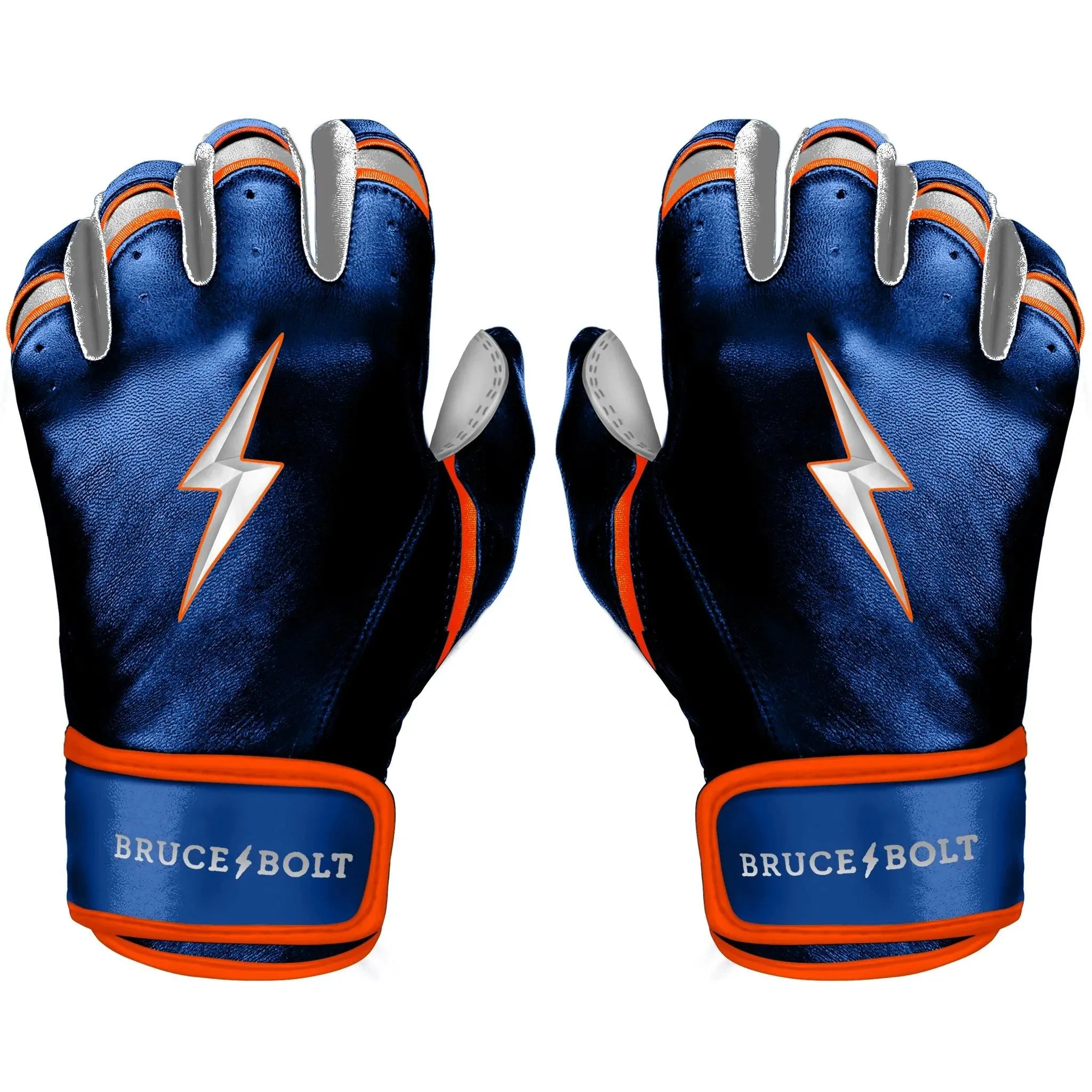 Bruce Bolt PREMIUM PRO NIMMO Short Cuff Batting Gloves: Blue