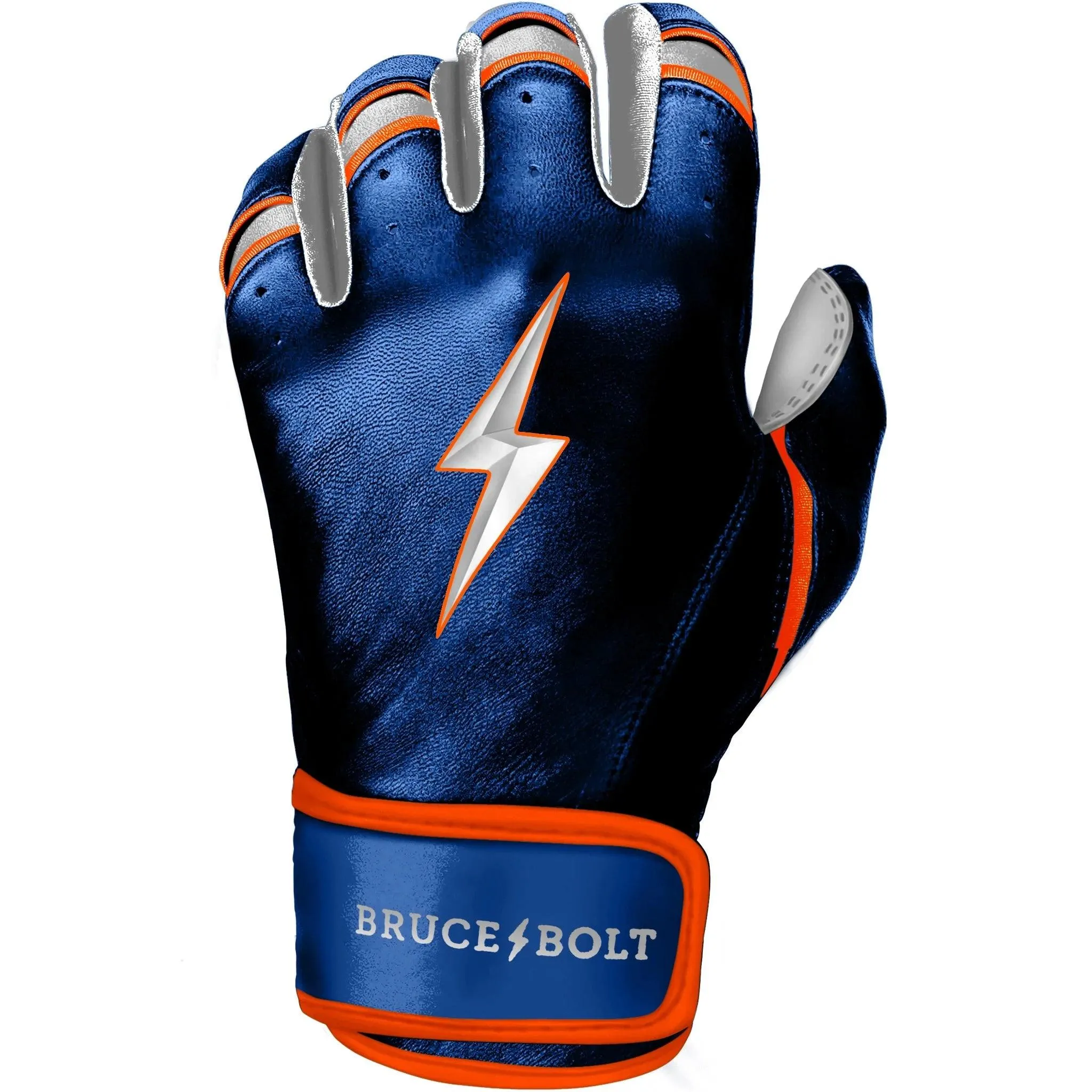 Bruce Bolt PREMIUM PRO NIMMO Short Cuff Batting Gloves: Blue