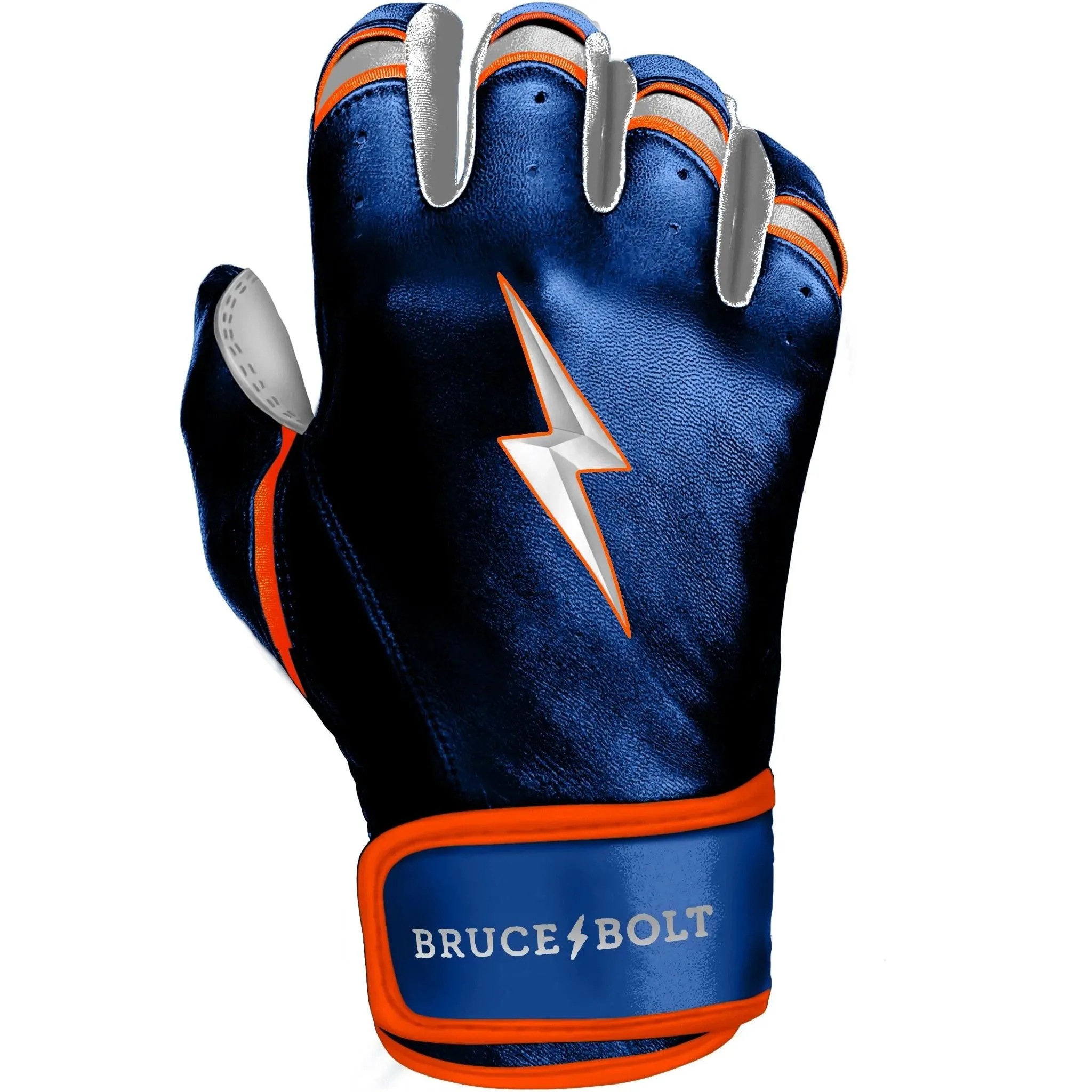 Bruce Bolt PREMIUM PRO NIMMO Short Cuff Batting Gloves: Blue