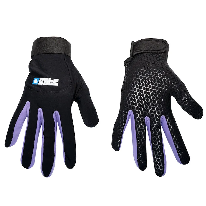 BYTE SKIN GLOVES BLACK PURPLE