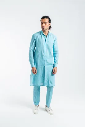 Deepak & Fahad - BAL-M002 - Light Blue - Woven Cotton - 2 Piece