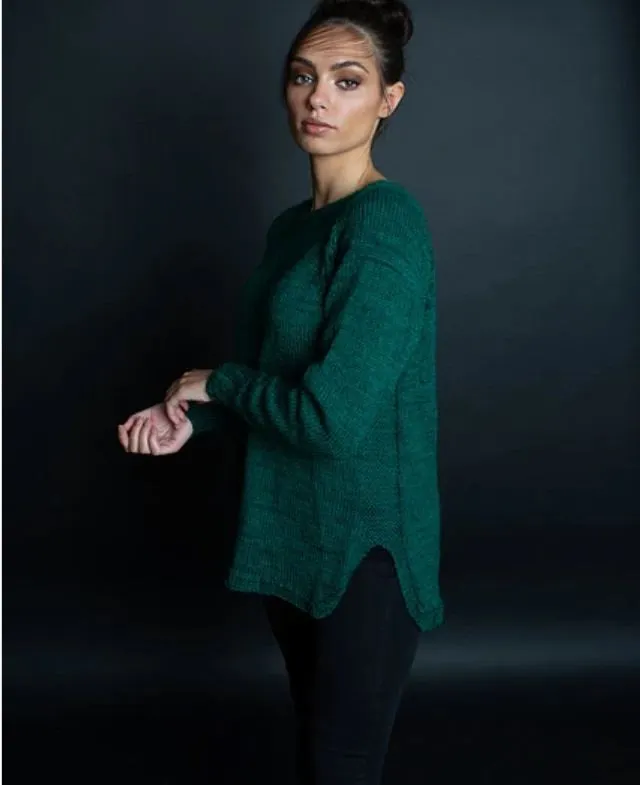 Diopside Pullover Hand Knitting Pattern DK or Worsted Weight