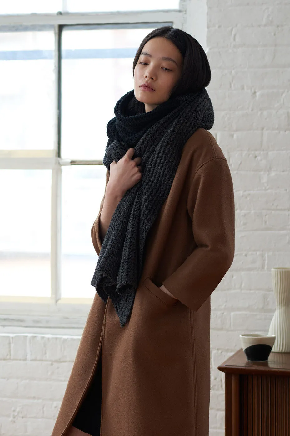 Emerson Fry Drop Shoulder Coat Camel