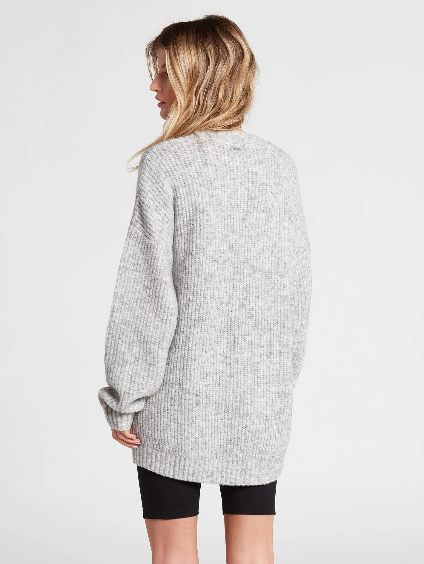 Fresh Fuzz Sweater - Heather Grey