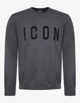 Grey Icon Sweater -