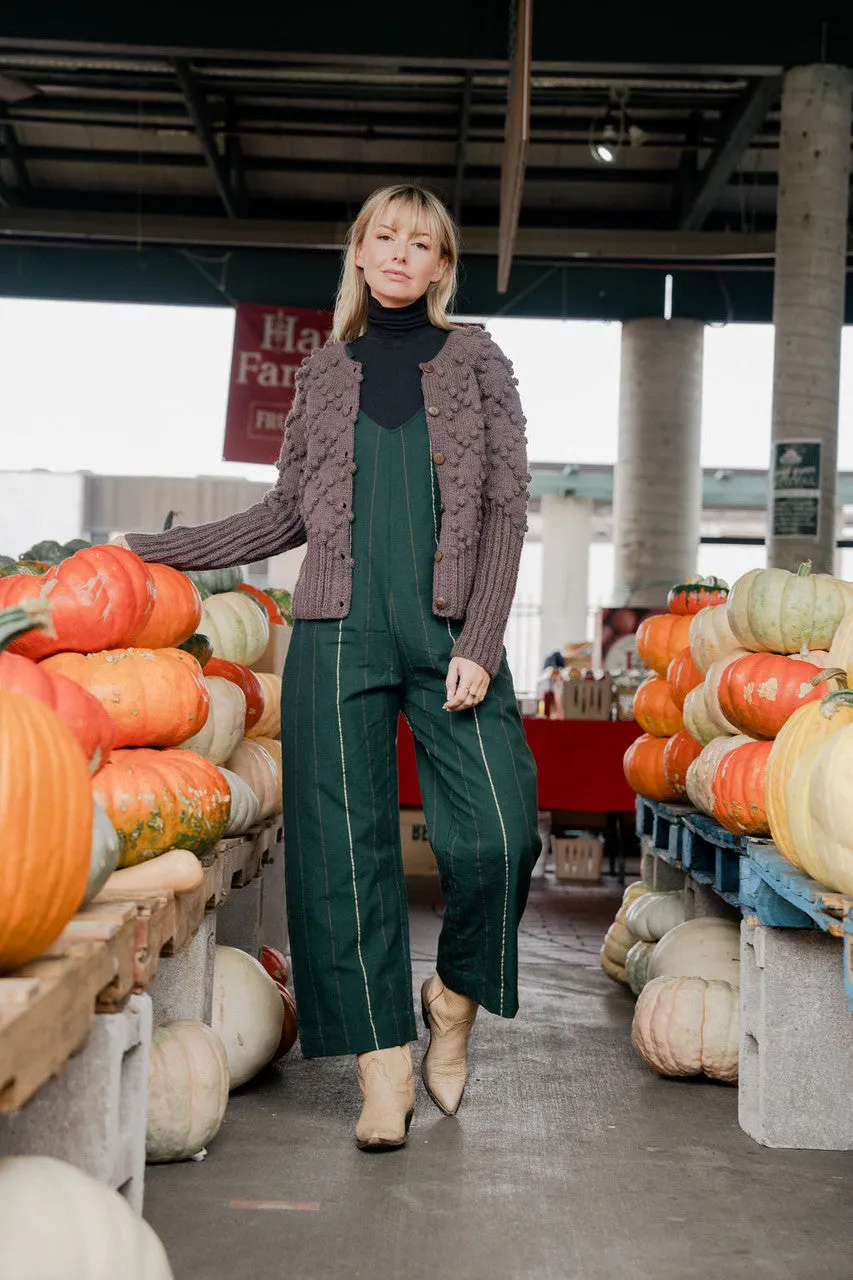 Hand Knit Nepali Wool Jill Sweater in Violet