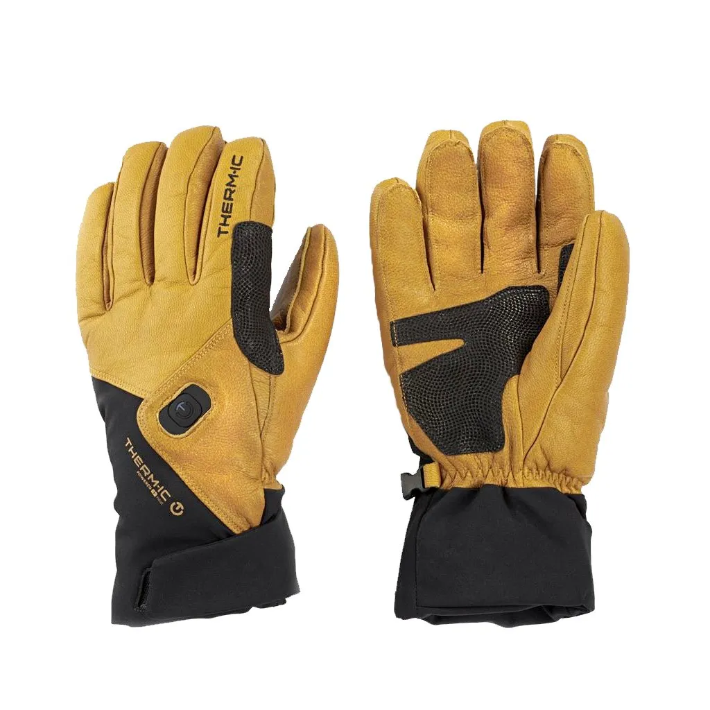 Heated Gloves Therm-Ic Freeride Ultra Heat - Black/Light Brown