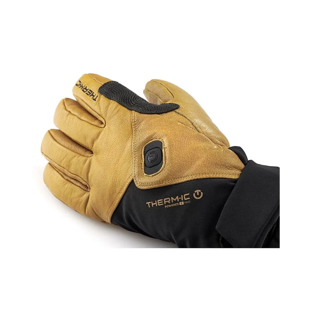 Heated Gloves Therm-Ic Freeride Ultra Heat - Black/Light Brown