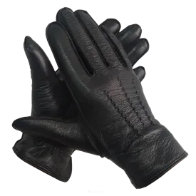 HighShine Men's Cashmere Lined Winter Warm Deerskin Gloves