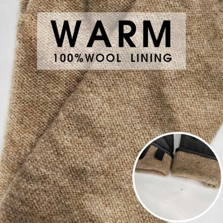 HighShine Men's Cashmere Lined Winter Warm Deerskin Gloves