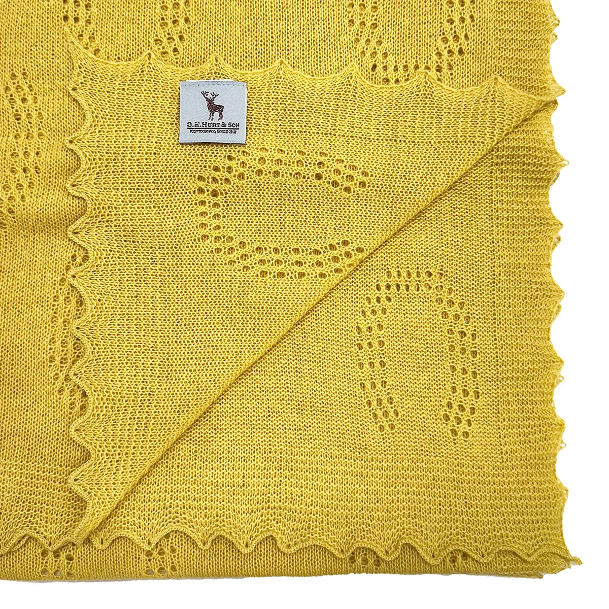 Horseshoe Lambswool Scarf - Brass