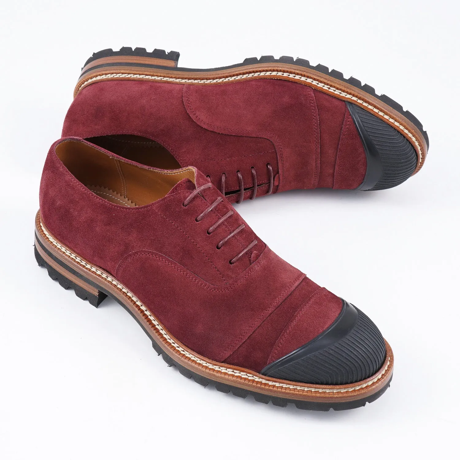 Kiton Storm-Welted Suede Oxford