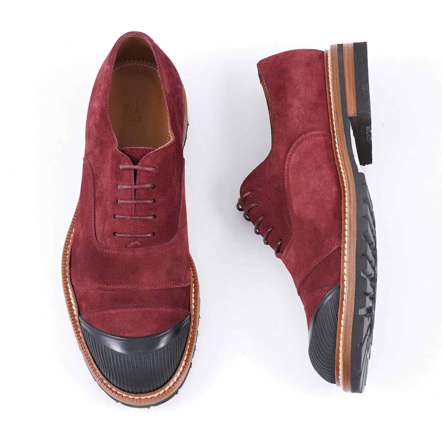 Kiton Storm-Welted Suede Oxford