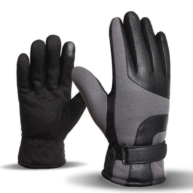 Leather Winter Thermal Gloves