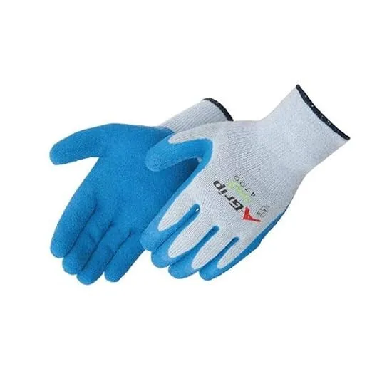 Liberty Glove & Safety 4700S A-Grip Latex Premium Textured Palm Coated Seamless Knit Glove Large