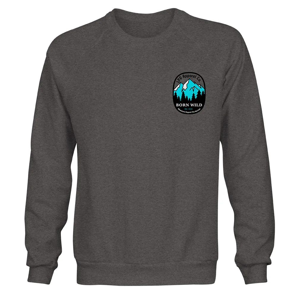 LPG Apparel Co. Born Wild Outdoors Unisex Crew Neck Sweater