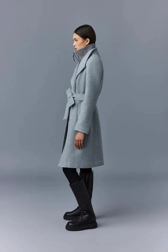 MACKAGE NORITA - 2-in-1 Double Face Wool Coat With Sash