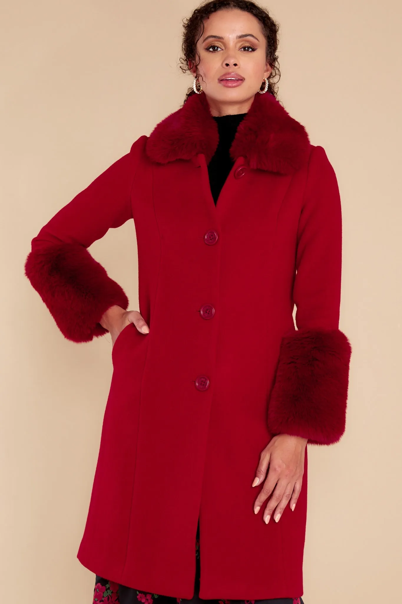 Mandi Cherry Jam Coat