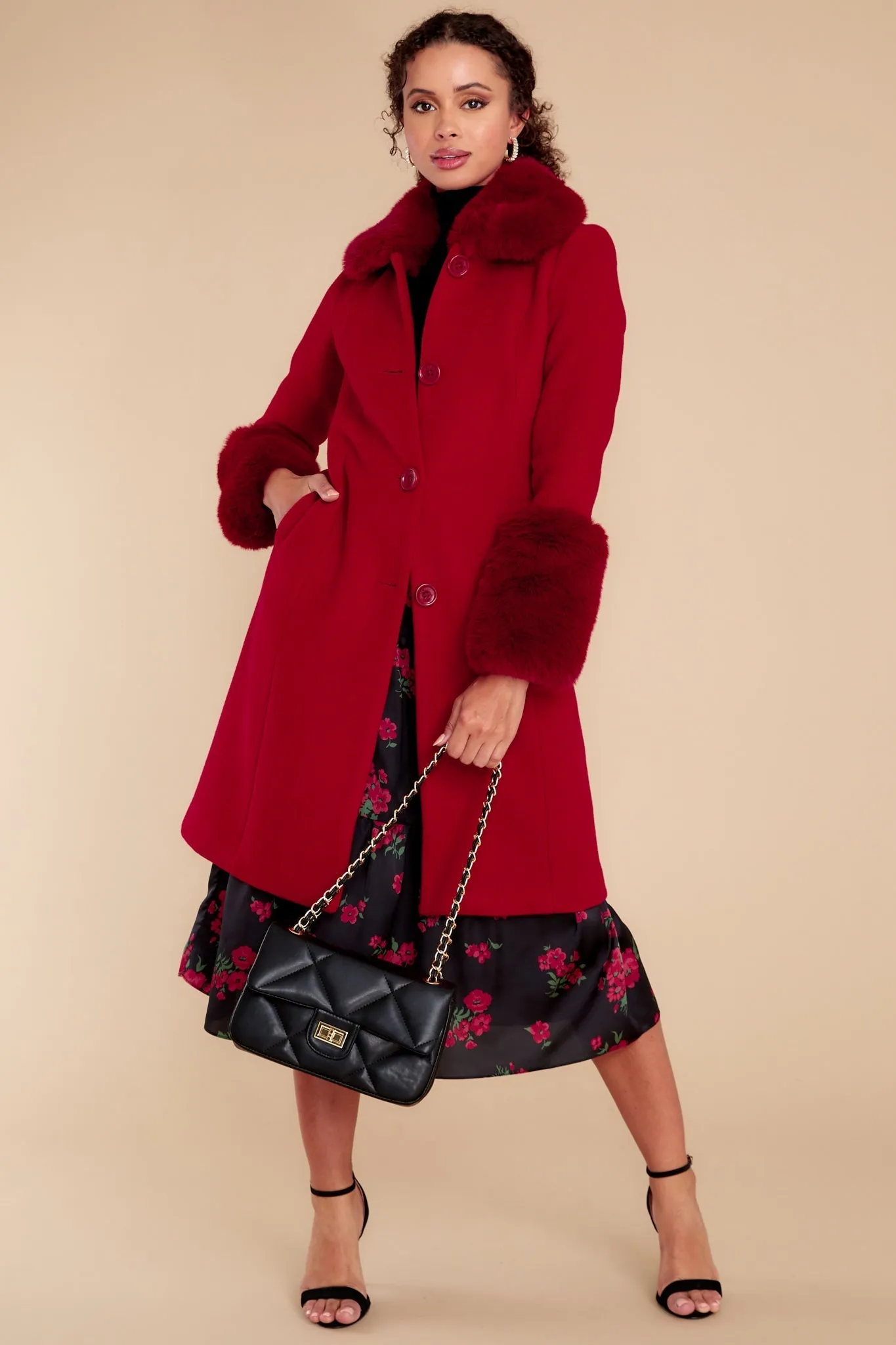 Mandi Cherry Jam Coat