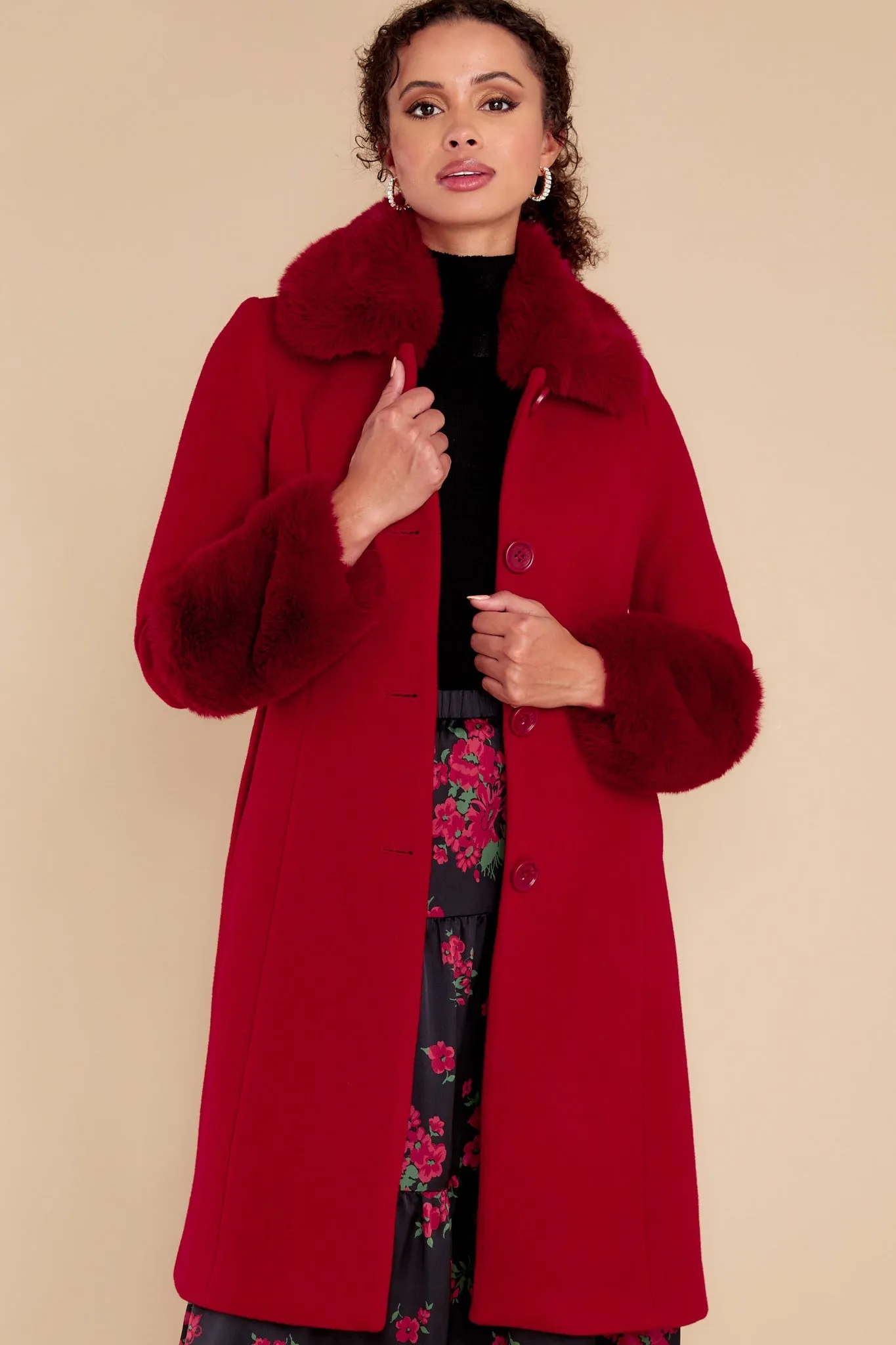 Mandi Cherry Jam Coat