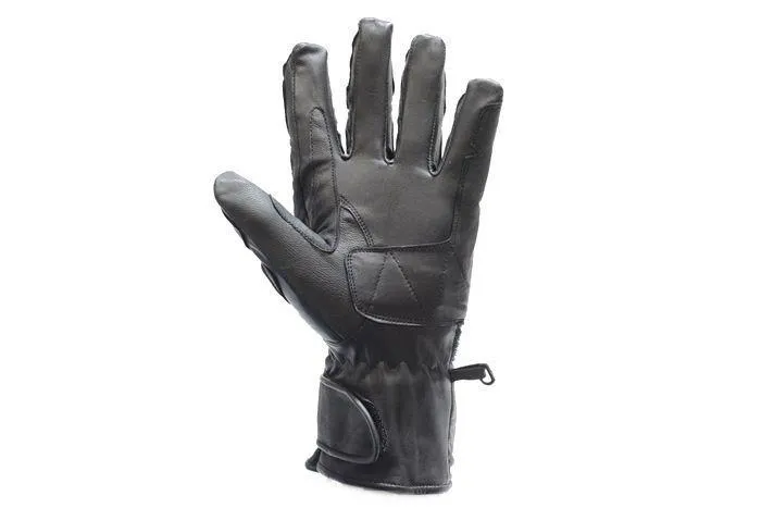 Men's Leather Racing Gloves With Velcro Strap, GLZ9-DL