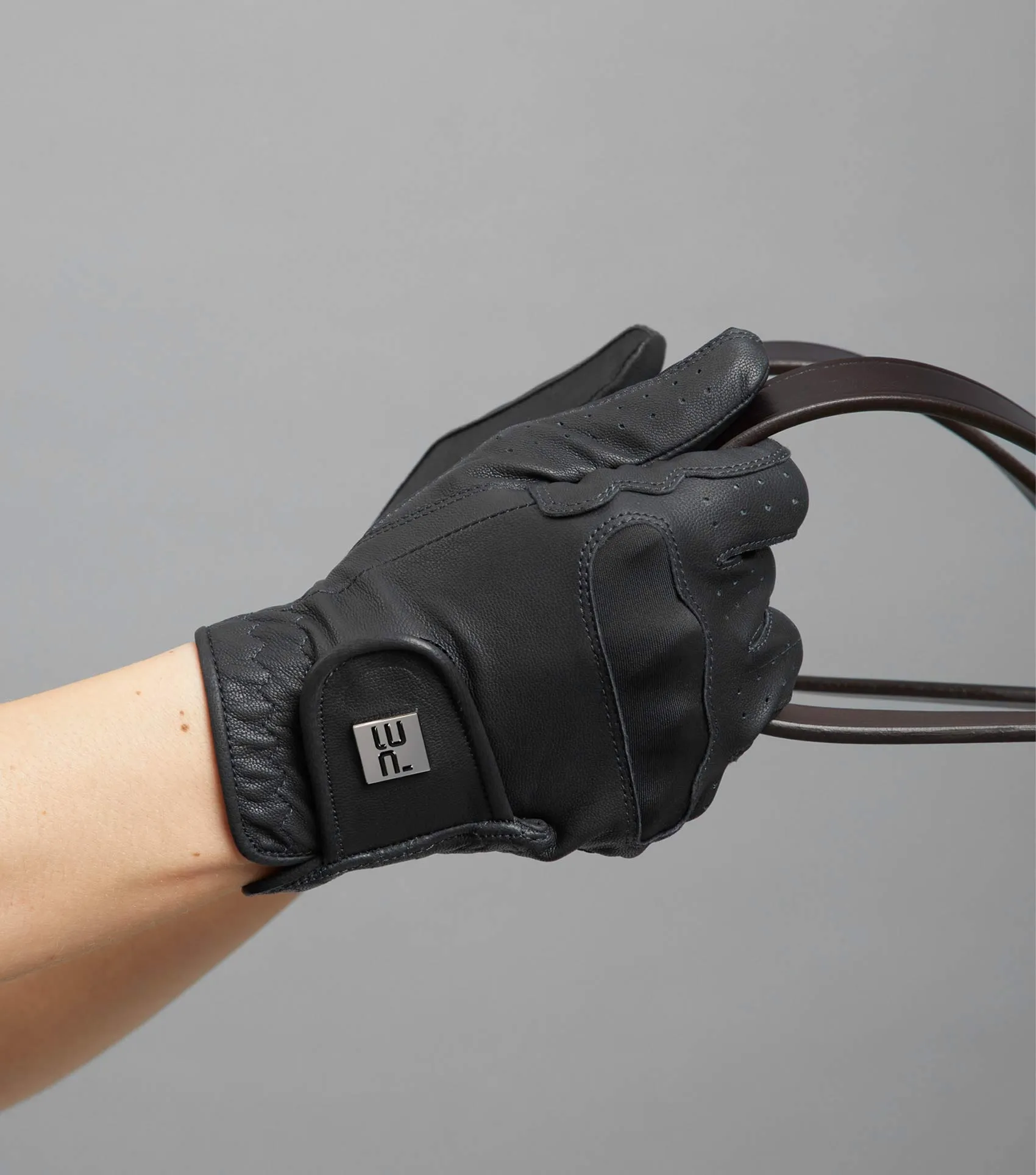 Mizar Ladies Leather Riding Gloves Black