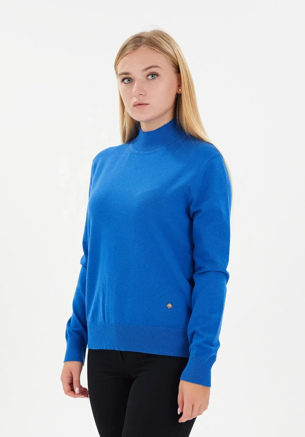 Modest Sporty Style Long Sleeve Turtleneck Sweater