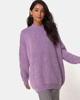 Mody Jumper Knitted in Light Purple