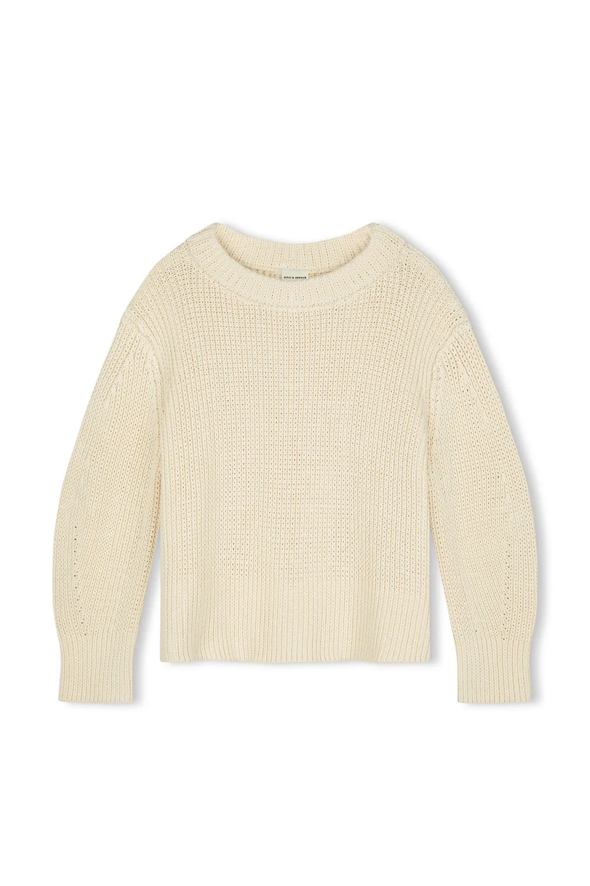 Natural Cotton Knit Jumper