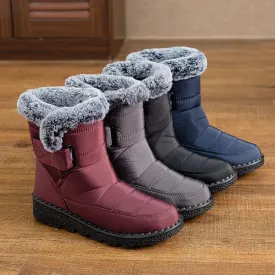 Plus Size Snow Fleece-lined Thicker Thermal Cotton-padded Boots