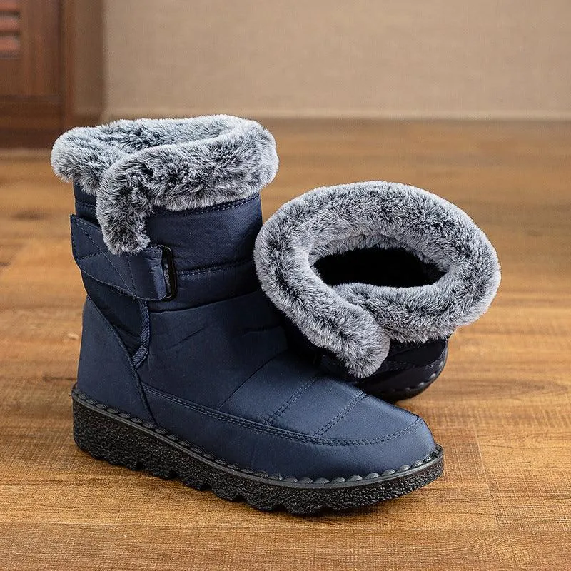 Plus Size Snow Fleece-lined Thicker Thermal Cotton-padded Boots