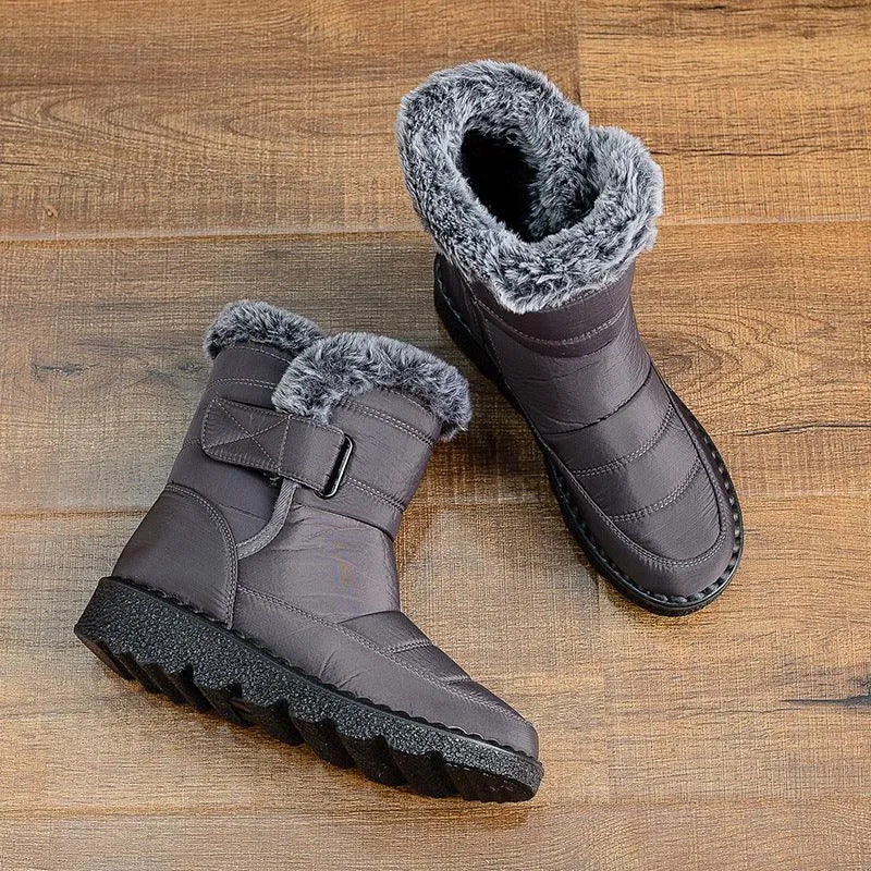 Plus Size Snow Fleece-lined Thicker Thermal Cotton-padded Boots