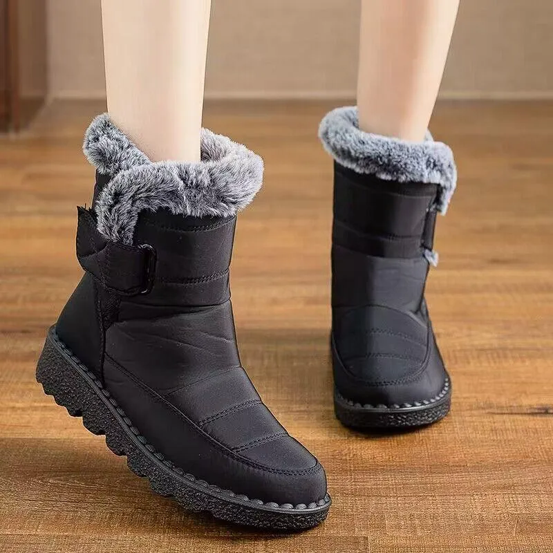 Plus Size Snow Fleece-lined Thicker Thermal Cotton-padded Boots