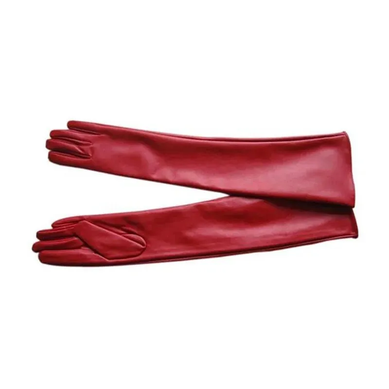 Pre Order:  Vegan Leather Winter Elbow Gloves