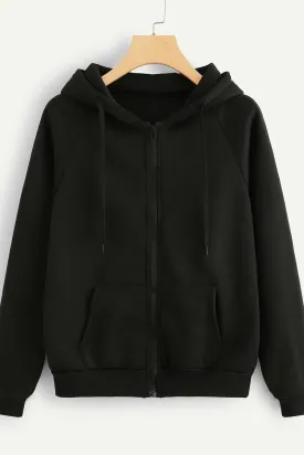 Raglan sleeve hoodie