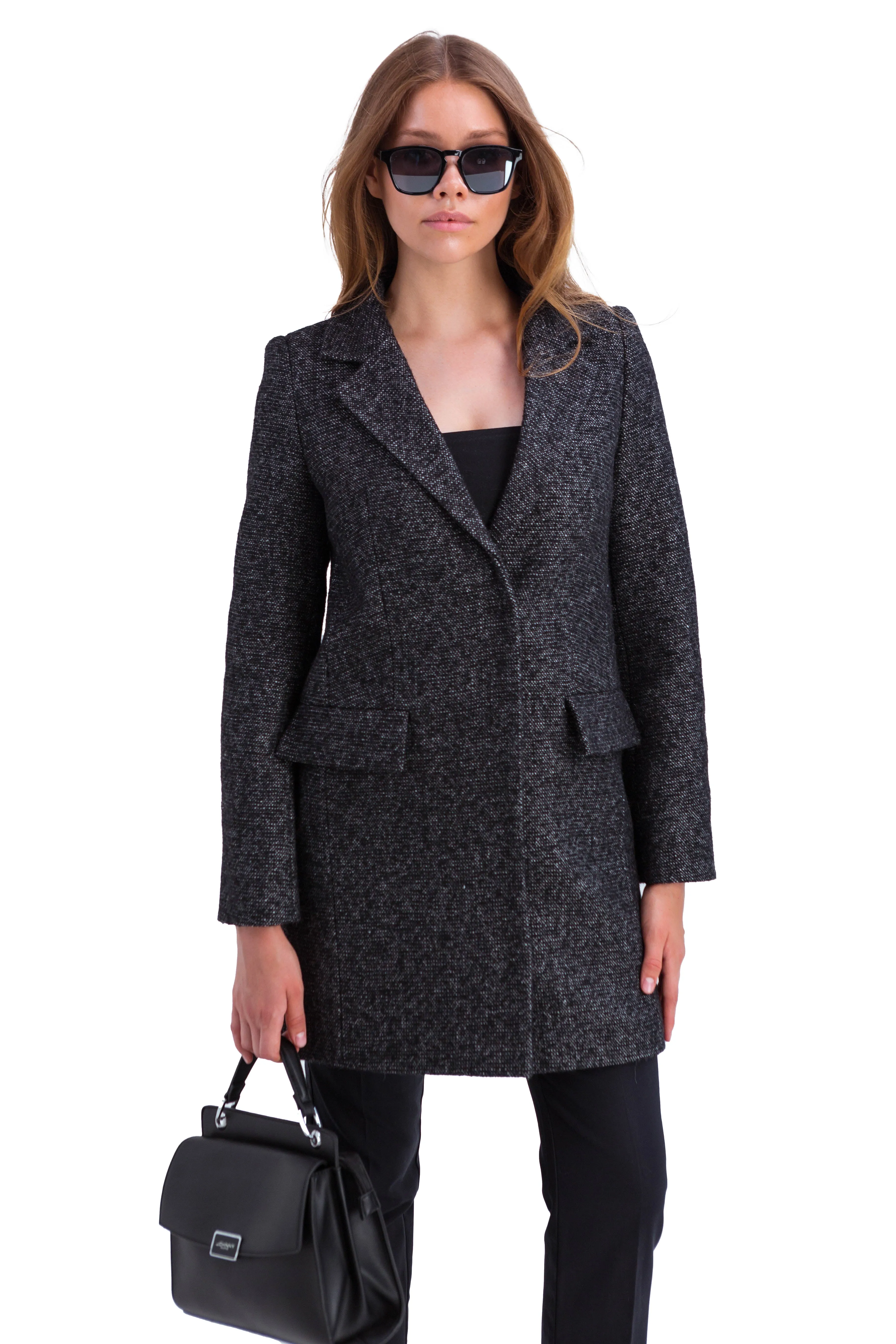 Sheila Tailored Wool Blend Coat