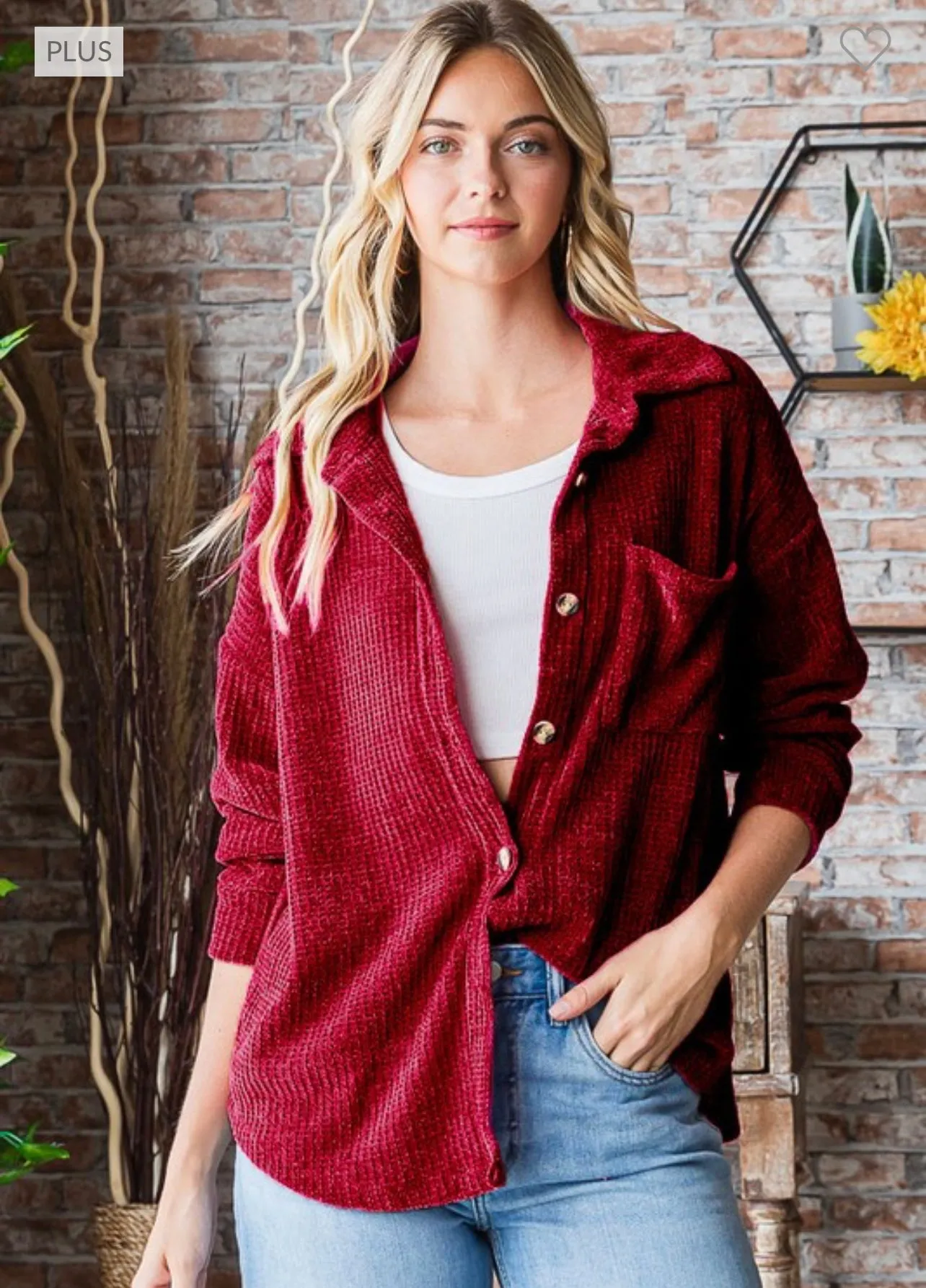 Soft Knit Button Down Top