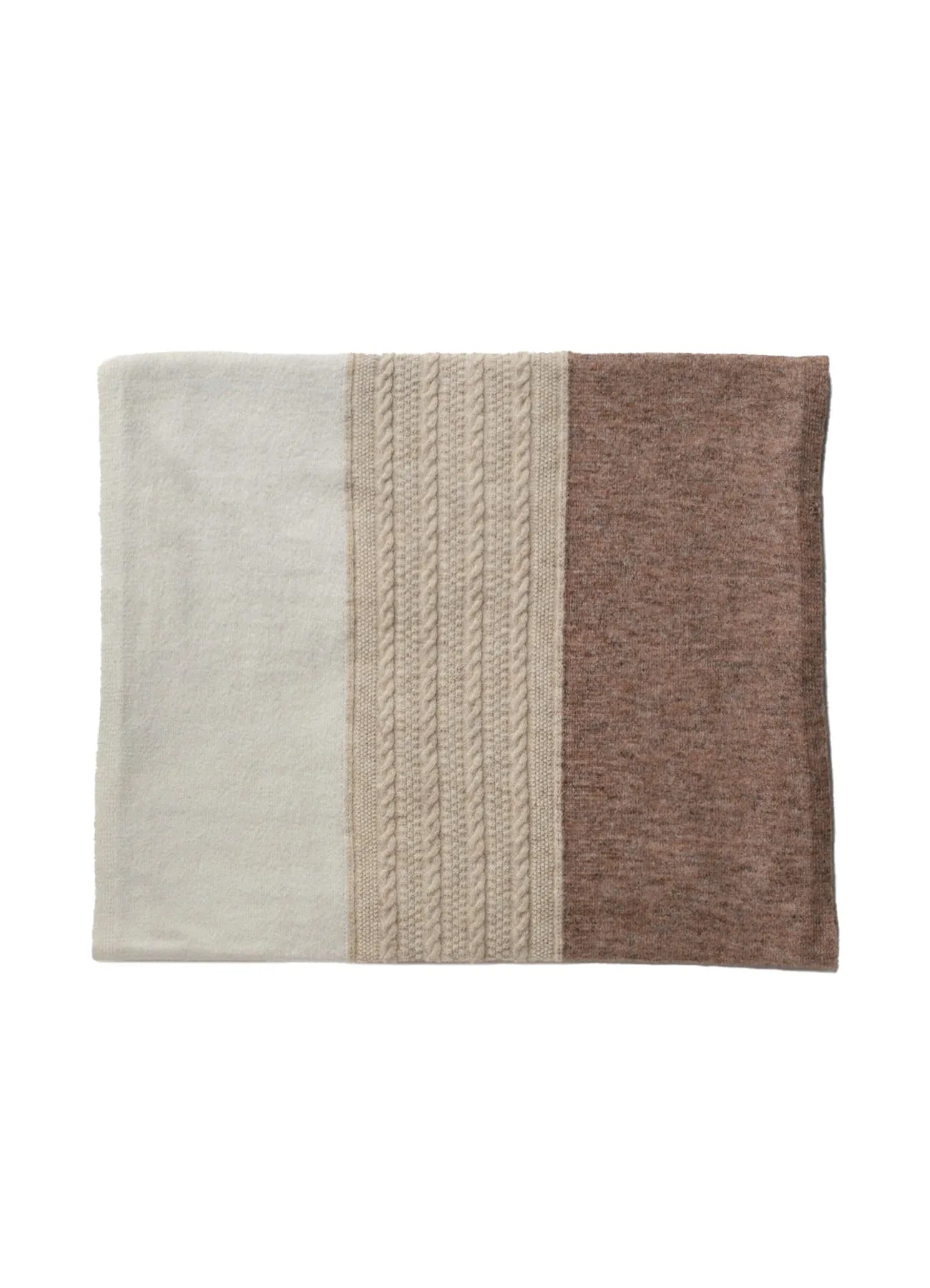 SOIA&KYO KOREE - Knitted Tri-Color Scarf