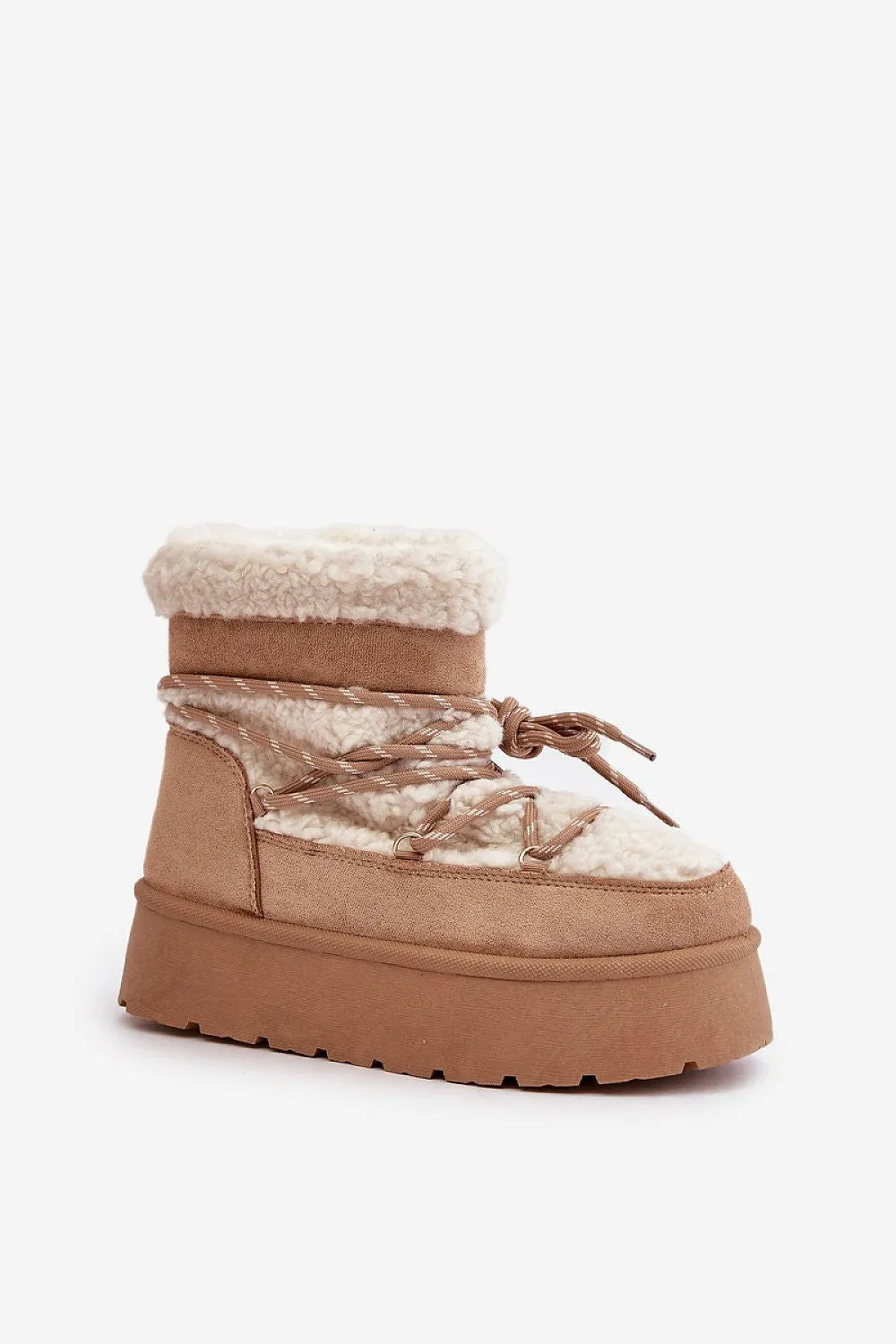 TEEK - Fluff Canoe Laced Snow Boots