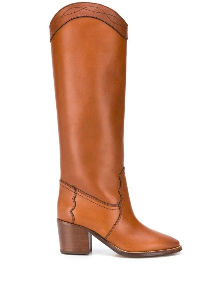 TEEK - Round Lady Knee High Boots