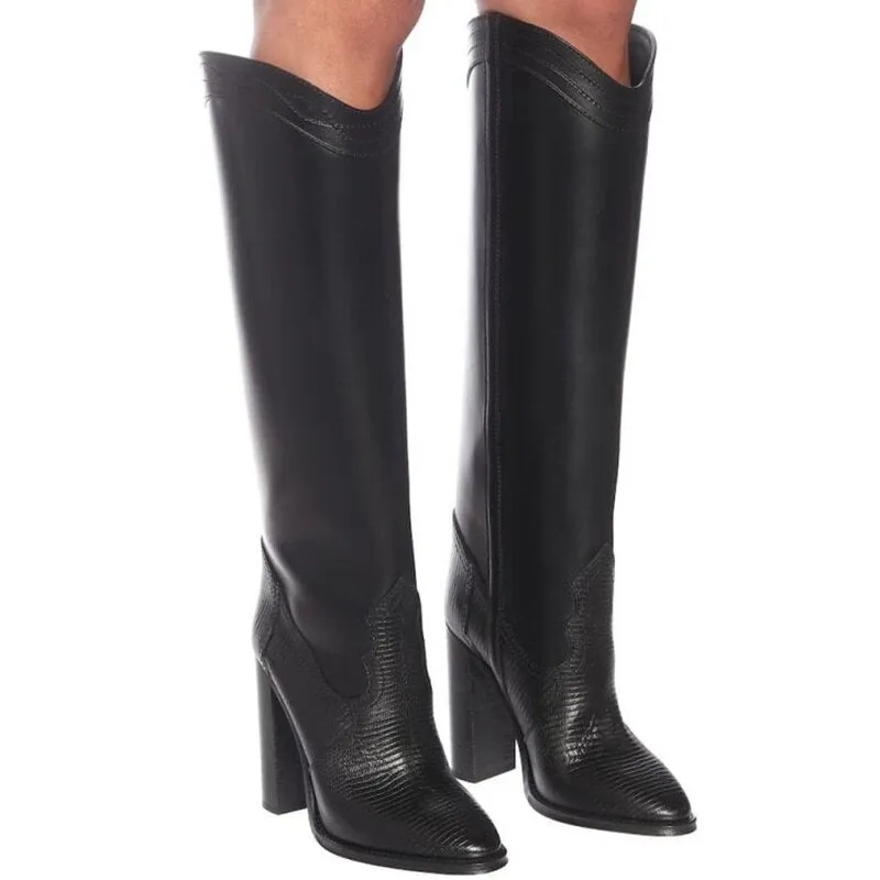 TEEK - Round Lady Knee High Boots