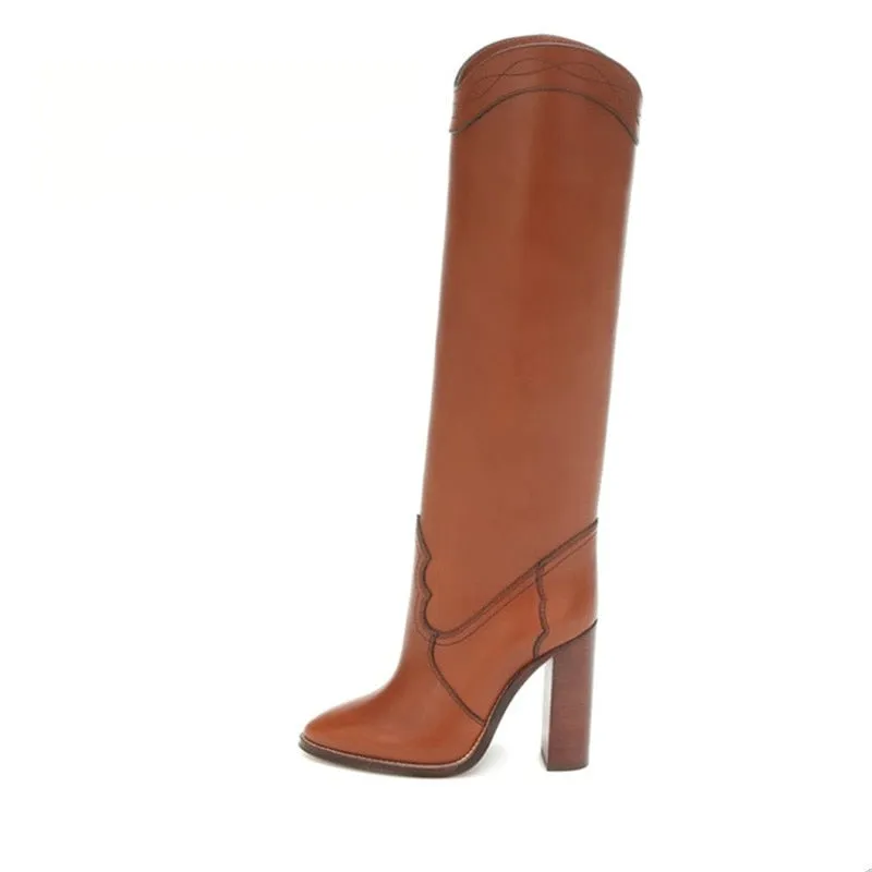 TEEK - Round Lady Knee High Boots