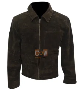 Tom Cruise Oblivion Suede Real Leather Jacket