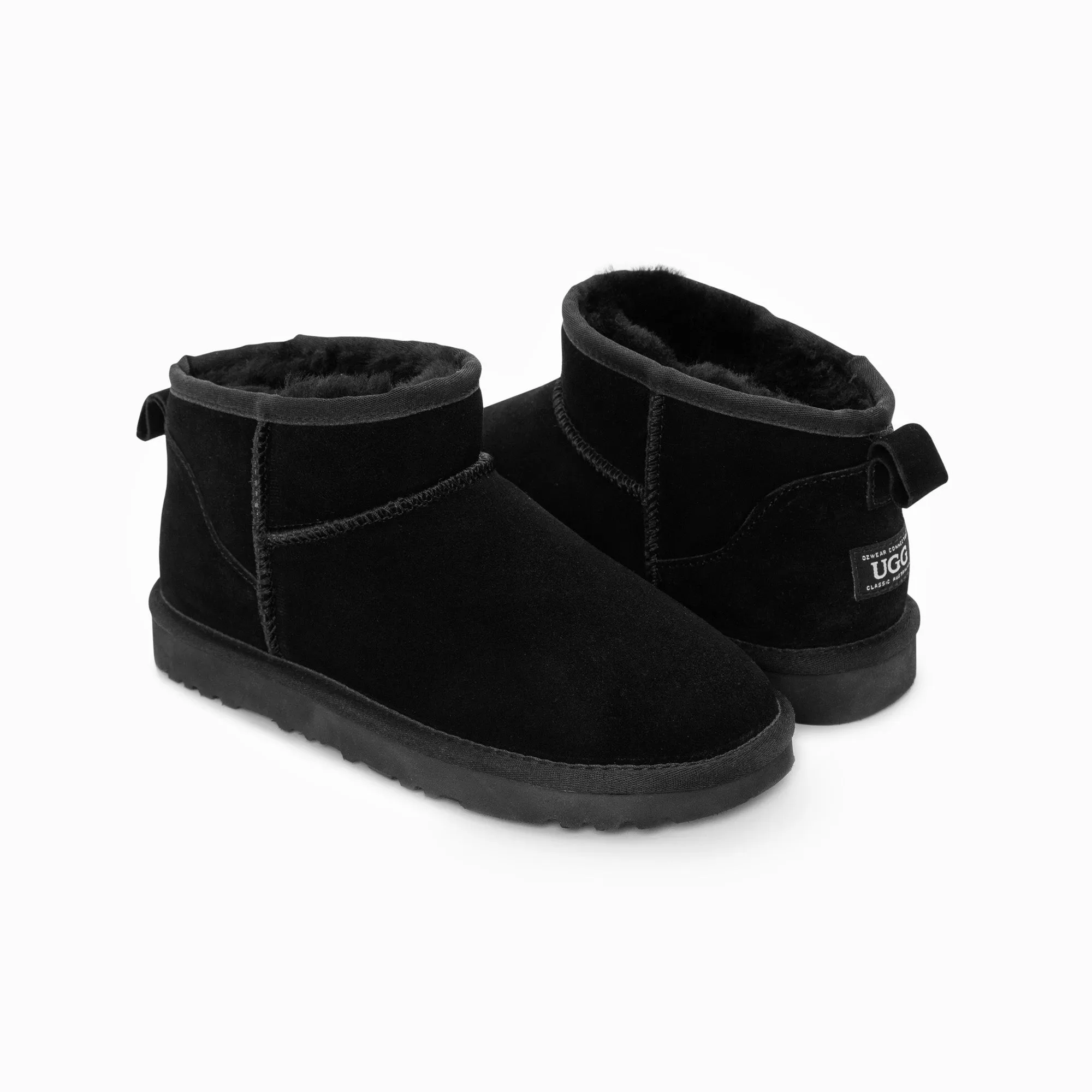 Ugg Boots Genuine Australian Sheepskin Unisex Ankle Classic Suede (Unisex Cow Suede)