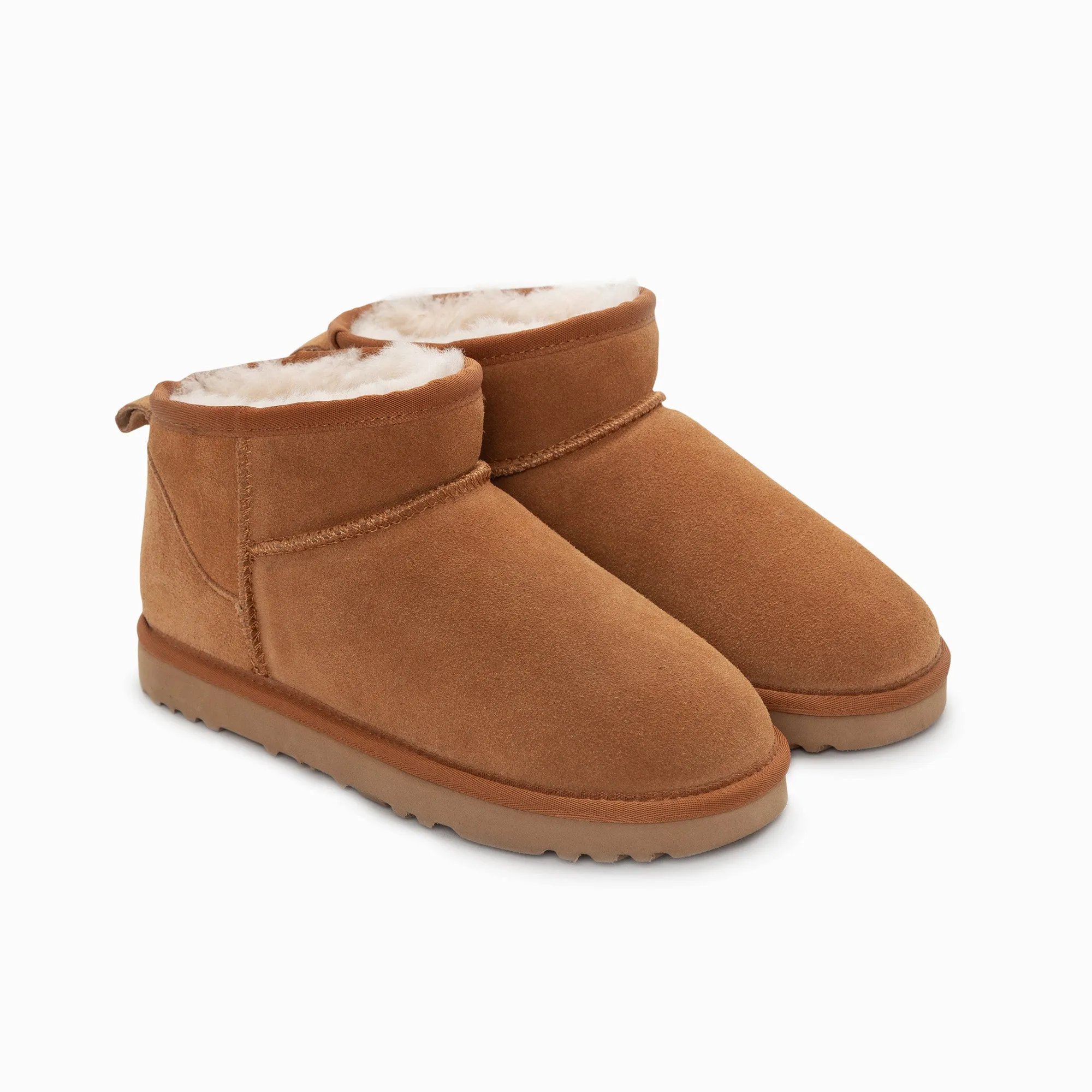 Ugg Boots Genuine Australian Sheepskin Unisex Ankle Classic Suede (Unisex Cow Suede)